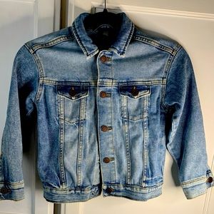 Kids denim jacket size 6X slightly worn.